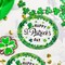 50Pcs St Patricks Day Plates, Large Oval Paper Plates, 10" X 12.5" Disposable Green Irish Lucky Shamrocks Paper Platters Heavy Duty Dinner Dessert Tableware Dinnerware St. Patrick’s Day Party Supplies